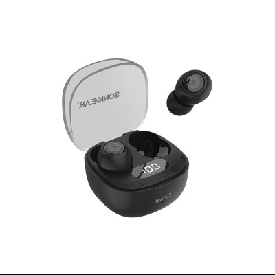 SONICGEAR EARPHONES/HEADPHONES/EARBUDS EARPUMP TWS 2 JEWEL BLACK