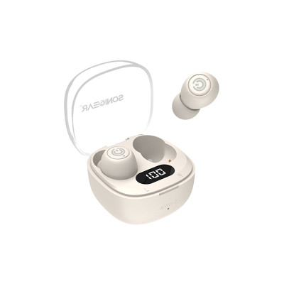 SONICGEAR EARPHONES/HEADPHONES/EARBUDS EARPUMP TWS 2 JEWEL BEIGE