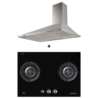 TURBO GAS RANGE PACKAGE T702GV-BK+TAC2-90SS