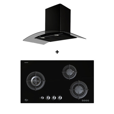 TURBO GAS RANGE PACKAGE T883GV-BK+TAE96-BK