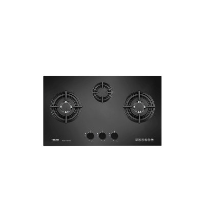 TECNOGAS 3 BURNER GLASS HOB T738TRSV