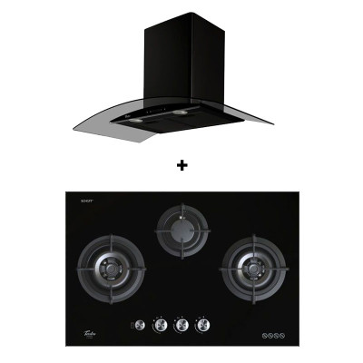 TURBO GAS RANGE PACKAGE T773GV-BK+TAE96-BK