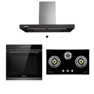 MAYER GAS RANGE PACKAGE MMGH773HI+MMBCH900I+MMDO13CS