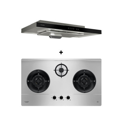FUJIOH GAS RANGE PACKAGE FH-GS6530SV+FR-MS1990R