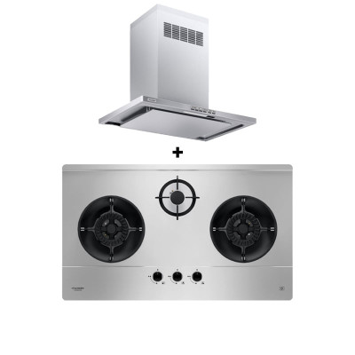 FUJIOH GAS RANGE PACKAGE FH-GS6530SV+FR-CL1890R SM/RS/W