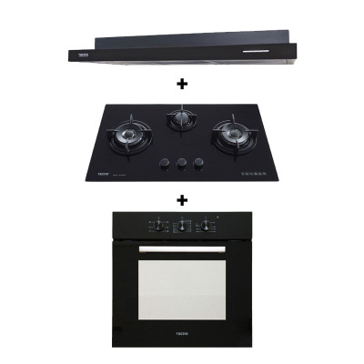 TECNO GAS RANGE PACKAGE T833TRSV+TH978TL+TBO630