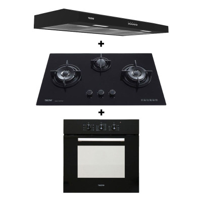 TECNO GAS RANGE PACKAGE T833TRSV+TCH9011TL+TBO630