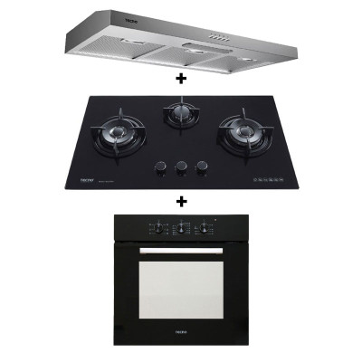 TECNO GAS RANGE PACKAGE T833TRSV+TCH9010TL+TBO630
