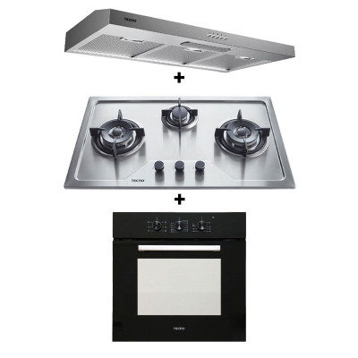 TECNO GAS RANGE PACKAGE TS8633TRSV+TCH9010TL+TBO630