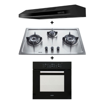 TECNO GAS RANGE PACKAGE TS8633TRSV+TCH901+TBO630