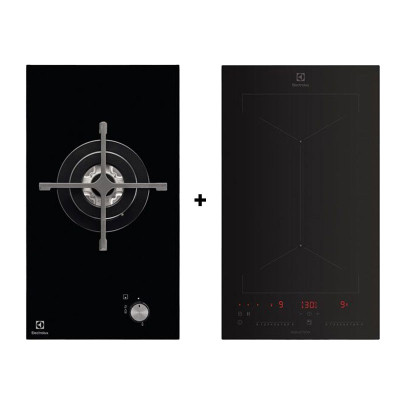 ELECTROLUX GAS RANGE PACKAGE EGC3310NVK+EHI3251BE