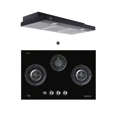 TURBO GAS RANGE PACKAGE T773GV-BK+TSL902TBK-2