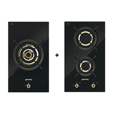 SMEG GAS RANGE PACKAGE PC31GNO+PC32GNO