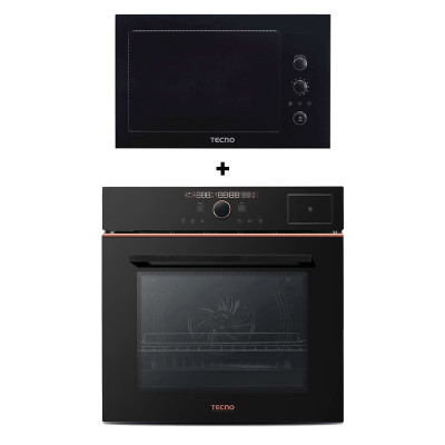 TECNO GAS RANGE PACKAGE TMW58BI+TBO650STMBK-BK/RG