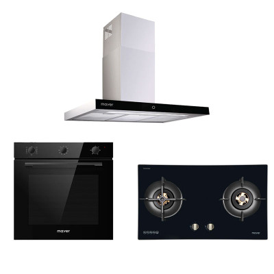 MAYER GAS RANGE PACKAGE MMGH7721HI+MMCH407I+MMDO8R