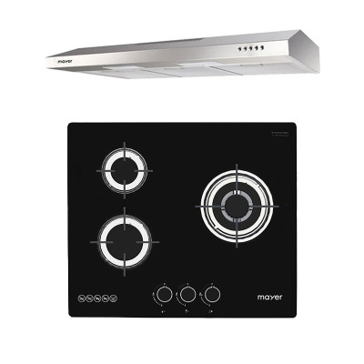 MAYER 60CM GLASS HOB +SLIM HOOD MMGH633+MMSL901SM
