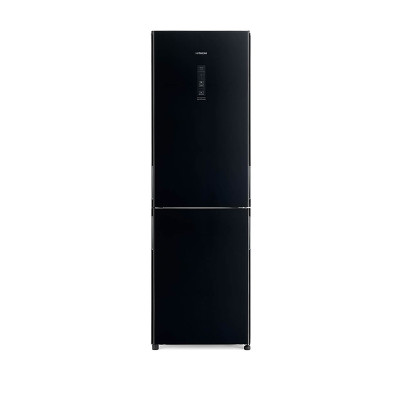 HITACHI 2 DOOR FRIDGE RBG415P6MSX-GBK GLASS BLACK