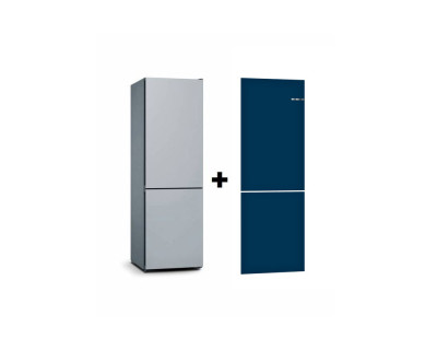 BOSCH 2 DOOR FRIDGE KGN361J3AG+AVN00 PEARL BLUE