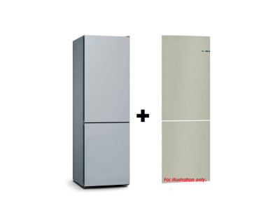BOSCH 2 DOOR FRIDGE KGN361J3AG+AVD10 COFFEE BROWN 