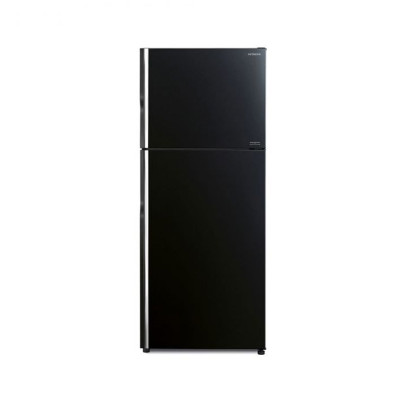HITACHI 2 DOOR FRIDGE RVG450P8MS-GBK GLASS BLACK