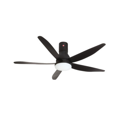 KDK CEILING FAN U60FWL LONG ROD-BLACK