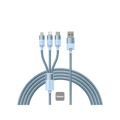 BASEUS CABLES STARSPEED 1IN3 1.2M CABLE BLUE