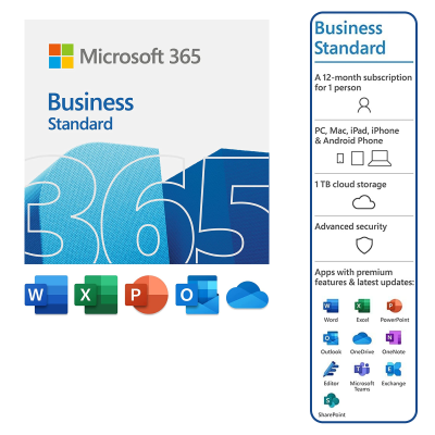 MICROSOFT MS 365 BUSINESS STANDARD 1YR SUBSC ESD KLQ-00210