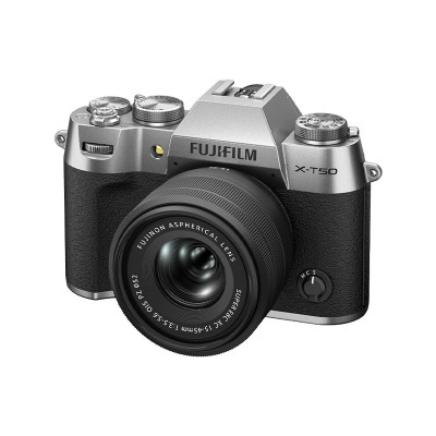 FUJIFILM INTERCHANGEABLE LENS X-T50/ XC15-45MM KIT - SILVER