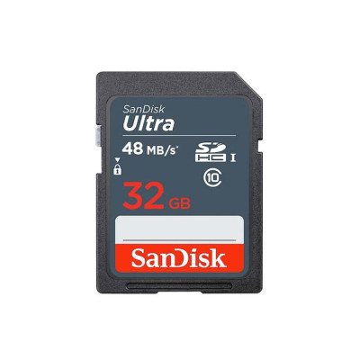 SANDISK MEMORY SD CARD SDSDUNB-032G-GN3IN SD C10 48MB